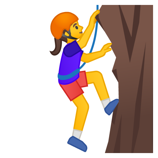 Woman Climbing, the previous design