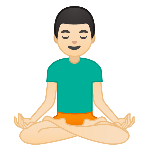 Man in Lotus Position: Light Skin Tone, the previous design