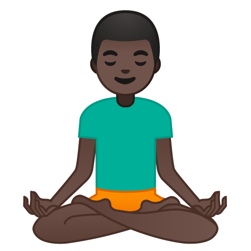 Man in Lotus Position: Dark Skin Tone, the previous design