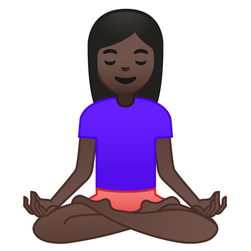 Person in Lotus Position: Dark Skin Tone, the previous design
