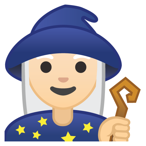 Woman Mage: Light Skin Tone, the previous design