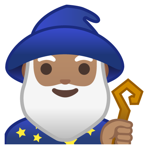 Man Mage: Medium Skin Tone, the previous design