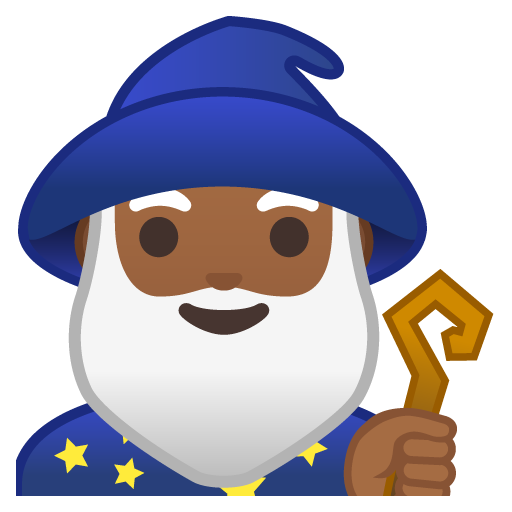 Man Mage: Medium-Dark Skin Tone, the previous design