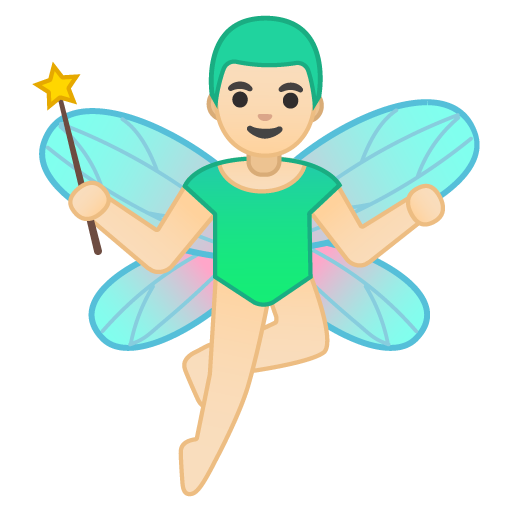 Man Fairy: Light Skin Tone, the previous design