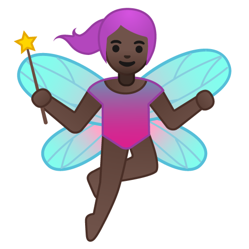 Woman Fairy: Dark Skin Tone, the previous design