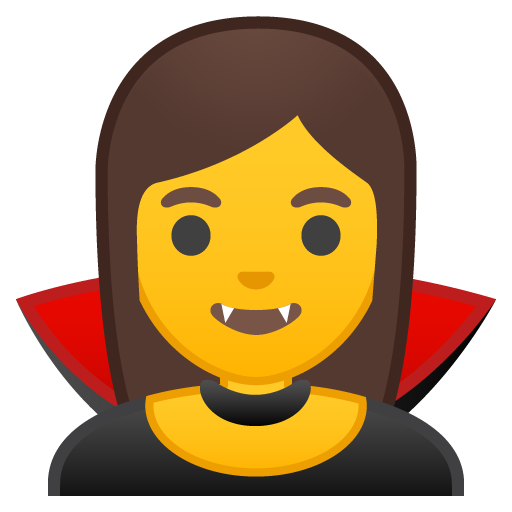 Vampiro as drawn by Google in Android 9.0