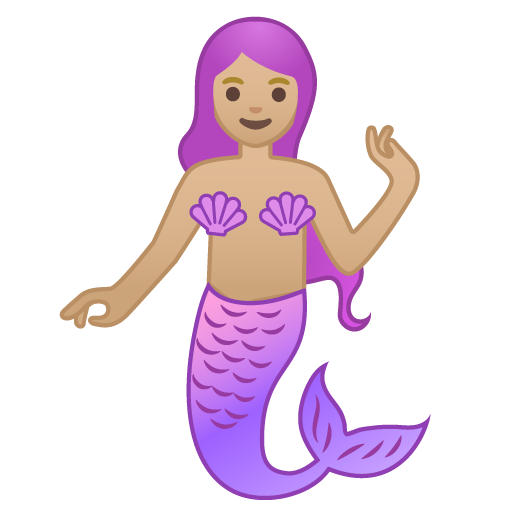 Mermaid: Medium-Light Skin Tone, the previous design