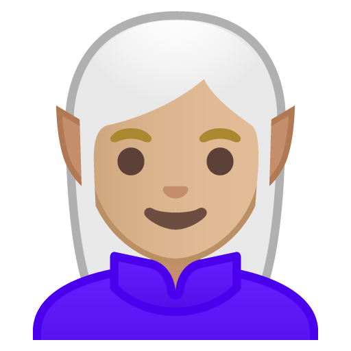 Woman Elf: Medium-Light Skin Tone, the previous design