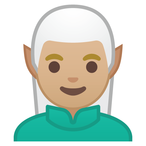 Man Elf: Medium-Light Skin Tone, the previous design