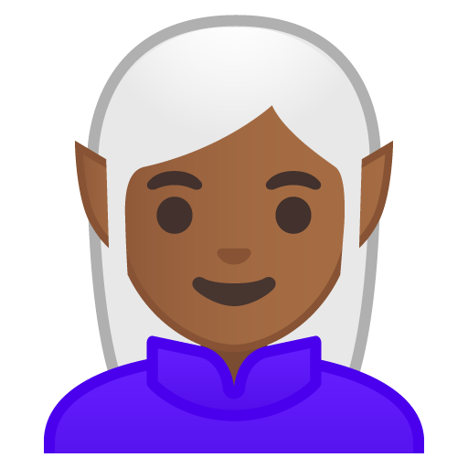 Woman Elf: Medium-Dark Skin Tone, the previous design