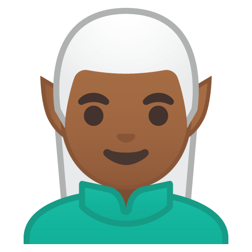 Man Elf: Medium-Dark Skin Tone, the previous design