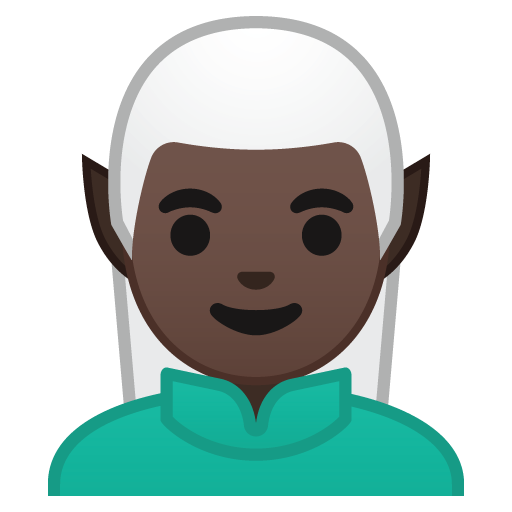 Man Elf: Dark Skin Tone, the previous design