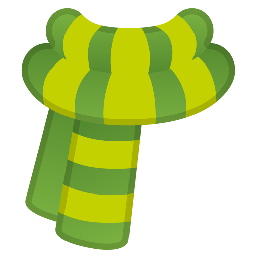 Sciarpa as drawn by Google in Android 9.0