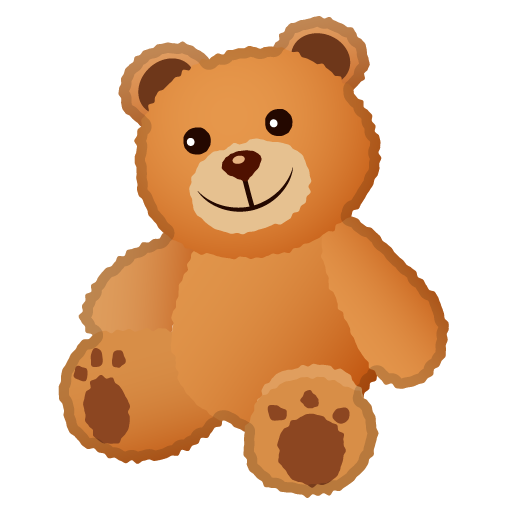 Teddy Bear as drawn by Google in Android 9.0
