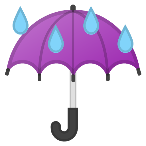 Umbrella with Rain Drops, the previous design
