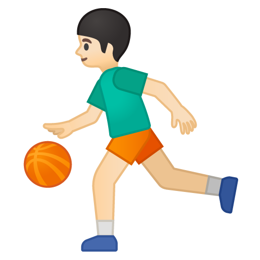 Person Bouncing Ball: Light Skin Tone, the previous design