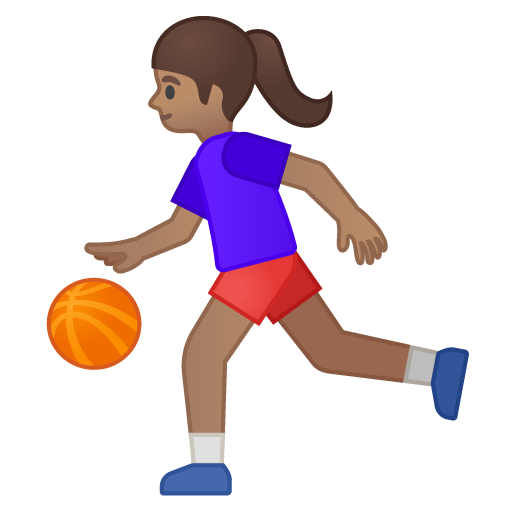 Woman Bouncing Ball: Medium Skin Tone, the previous design