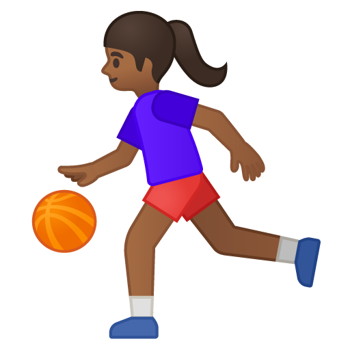 Woman Bouncing Ball: Medium-Dark Skin Tone, the previous design