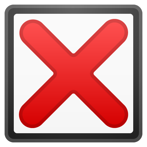 Cross Mark Button as drawn by Google in Android 9.0
