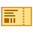 Ticket as drawn by HTC in Sense 7