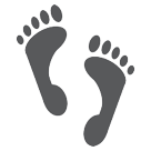 Footprints as drawn by HTC in Sense 7