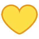 Yellow Heart as drawn by HTC in Sense 7