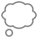 Thought Balloon as drawn by HTC in Sense 7