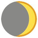 waxing crescent moon as rendered by HTC