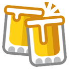 clinking beer mugs as rendered by HTC