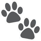 paw prints as rendered by HTC