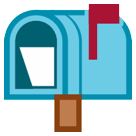 open mailbox with raised flag as rendered by HTC