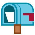 open mailbox with lowered flag as rendered by HTC