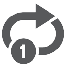 Repeat Single Button as drawn by HTC in Sense 8