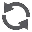 Counterclockwise Arrows Button as drawn by HTC in Sense 8