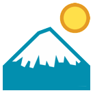 Mount Fuji as drawn by HTC in Sense 8