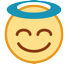 Smiling Face with Halo, the design in this release