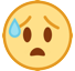 Anxious Face with Sweat, the design in this release