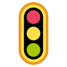 vertical traffic light as rendered by HTC