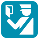 simbolo del controllo passaporti as rendered by HTC