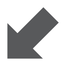 Pfeil nach links unten as rendered by HTC