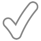 check mark button as rendered by HTC