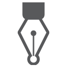 black nib as rendered by HTC