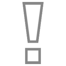 white exclamation mark as rendered by HTC