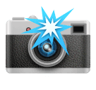 Camera with Flash as drawn by Huawei in Harmony OS 4.0