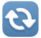 Counterclockwise Arrows Button as drawn by Huawei in Harmony OS 4.0
