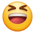 Grinning Squinting Face as drawn by Huawei in Harmony OS 4.0