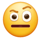 Face with Raised Eyebrow as drawn by Huawei in Harmony OS 4.0
