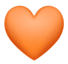 Orange Heart as drawn by Huawei in Harmony OS 4.0