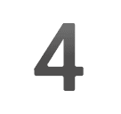 Digit Four as drawn by Huawei in Harmony OS 4.0