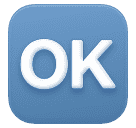 OK Button as drawn by Huawei in Harmony OS 5.0